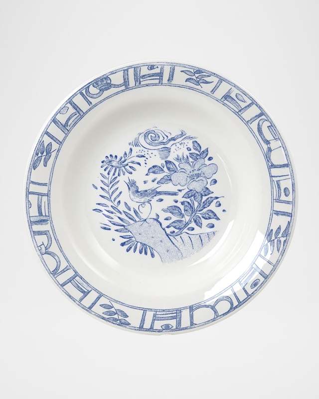 Oiseau Blue & White Cereal Bowl